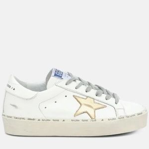 Golden Goose Women's White Hi Star Leather Sneakers size 39